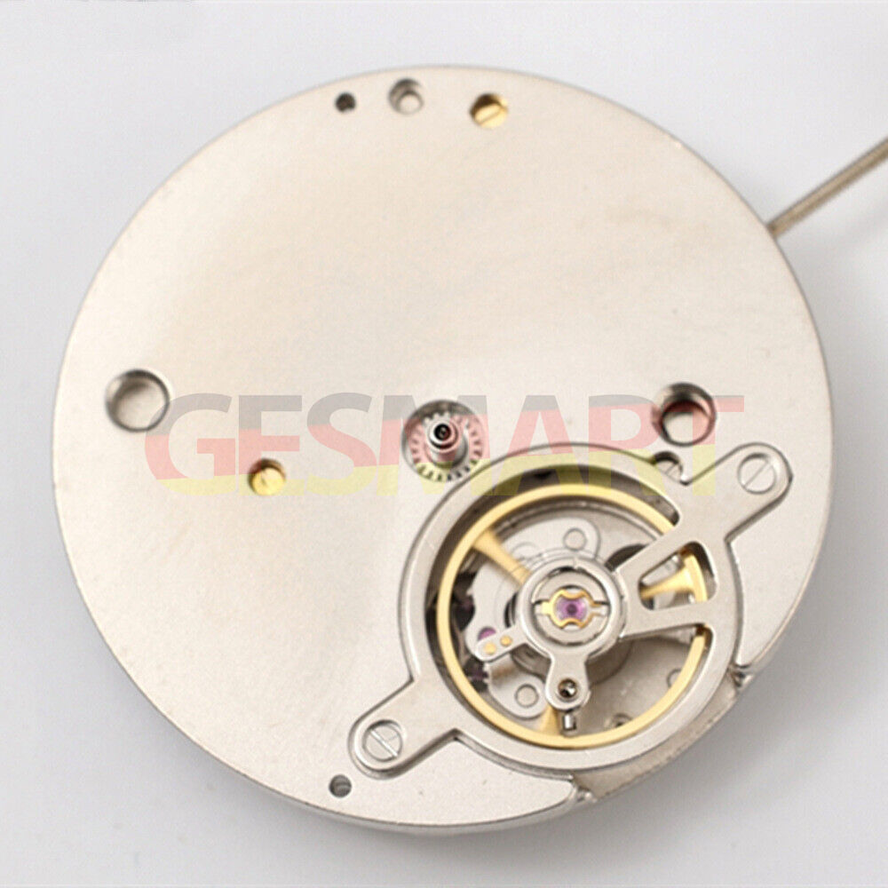 Dandong Silver watch with automatic mechanical movement and flywheel at 6 o'clock position, durable and stylish accessory.