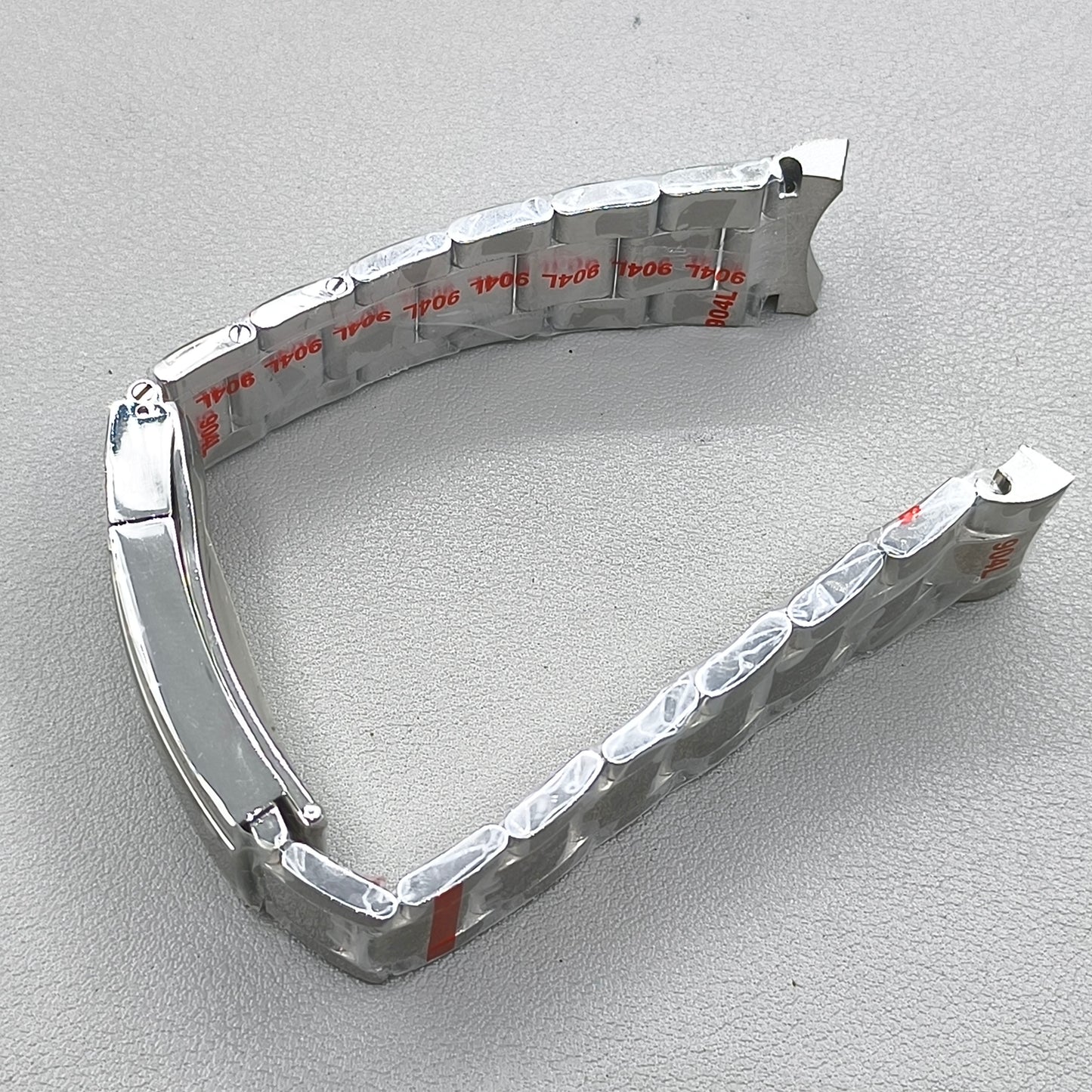 20mm Silver Oyster Stainless Steel Strap for 40mm Daytona VK63 VK64 Watch Case