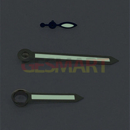 Silver Trim Arrow Shaped Green Lume Watch Hands for ST3600/ST3620/ETA6497/6498