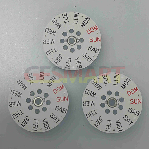 English Disk Wheel Week Wheel Generic for Miyota 8215 8200 Movement