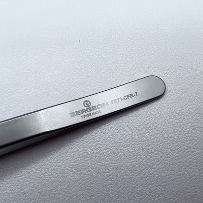 Swiss Bergeon 6571-CFR-7 Tweezers With Replaced Ends CFR 7