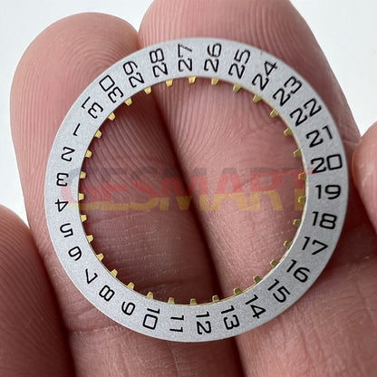 Men?s silver date disk wheel for ETA2892 and ETA2824 watch movements.