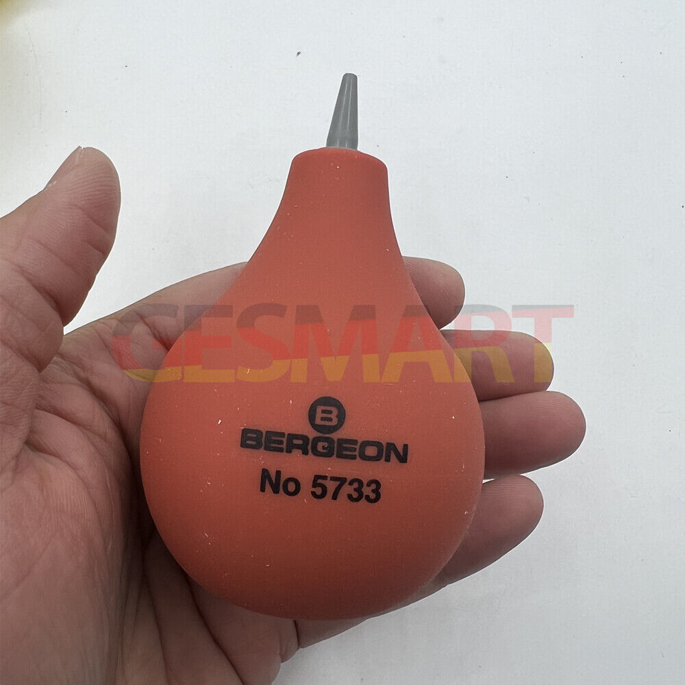 Bergeon 5733 rubber dust blower for cleaning watches, ideal for watchmaker precision tasks.