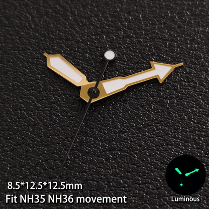 Modified Multicolor Watch Hands For NH35 NH36 Movement with Luminous
