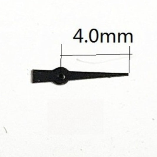 Set of 3 black 4mm small seconds hands for Miyota 2035 multifunctional watch movements.