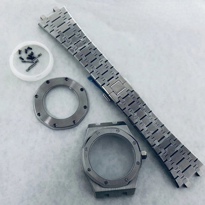 41mm AP Fit NH34 NH35 NH36 NH38 NH70 Transparent Back Sapphire Watch Case