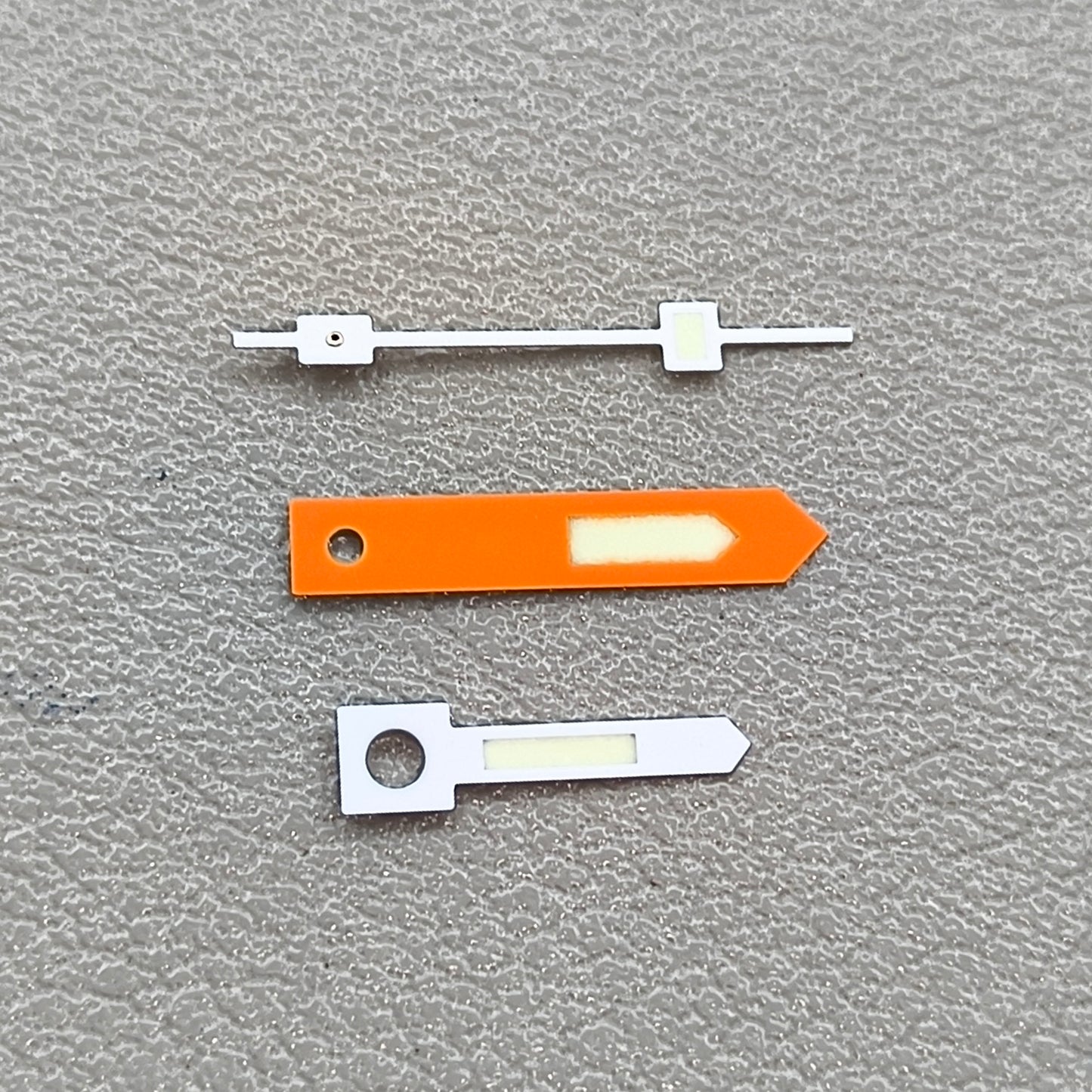 C3 Green Lume Orange+White Trim Vintage Watch Hands for NH34 NH35 NH36 NH38