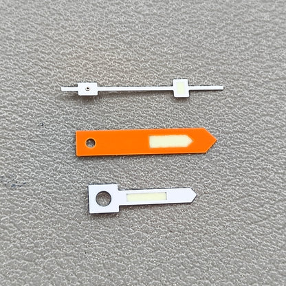 C3 Green Lume Orange+White Trim Vintage Watch Hands for NH34 NH35 NH36 NH38
