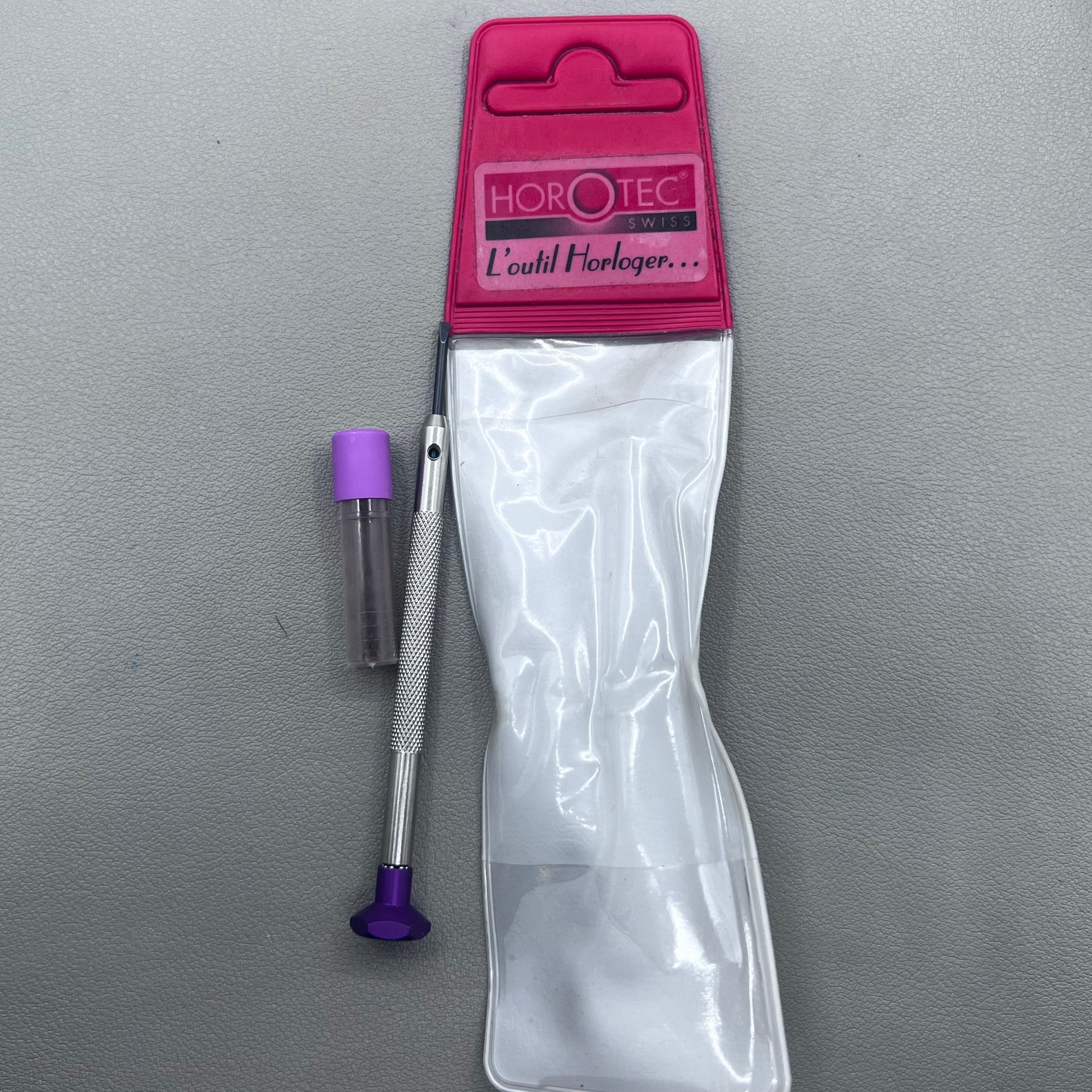 Horotec MSA01-201-160 precision screwdrivers 1.60mm with spare blades for watch repair accessories.