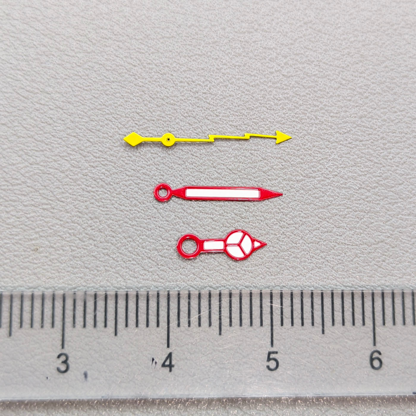 2 Sets Lightning Second Hand Lume Red Trim Watch Hands for NH35 NH36 SKX007 SBBN