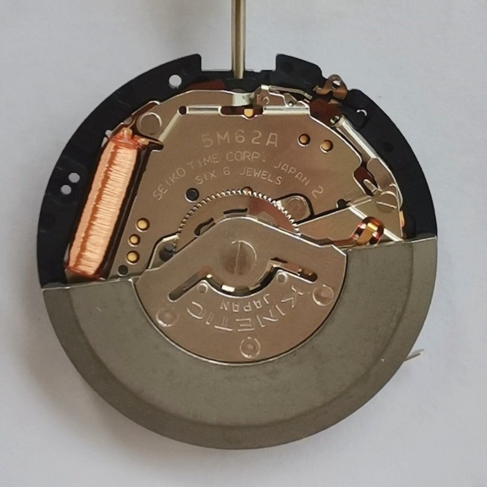 Seiko 5M62A quartz movement watch repair part, original Japan-made precision component.