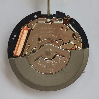 Seiko 5M62A quartz movement watch repair part, original Japan-made precision component.
