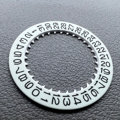 White Background Numerals C3 Green Luminous Disk Date Wheel for Miyota NH35 NH36