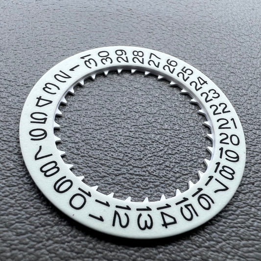 White Background Numerals C3 Green Luminous Disk Date Wheel for Miyota NH35 NH36