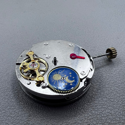 China 7120 Automatic Mechanical Movement Balance Wheel@9 Moon Phase@6