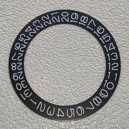 2 PIECES Black Background Grey Character Date Disk Wheel for NH35 NH36 Date@3