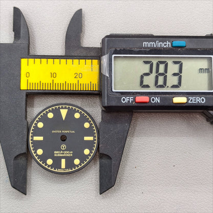 watch dial with R logo