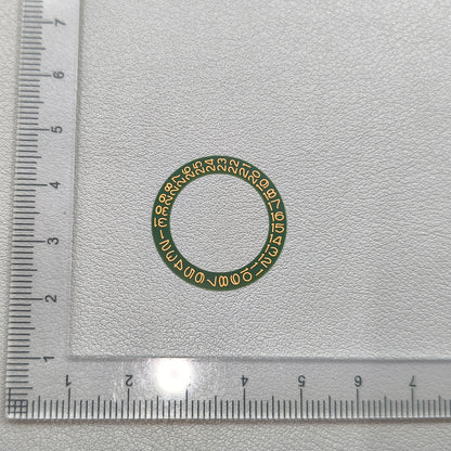 2 PIECES Green Background Ochre Brown Font Date Wheel for Seiko NH35 NH36