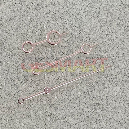 Blue-green luminous hollow bubble watch hands for NH35/NH36/4R/7S movements, ideal for custom watches.
