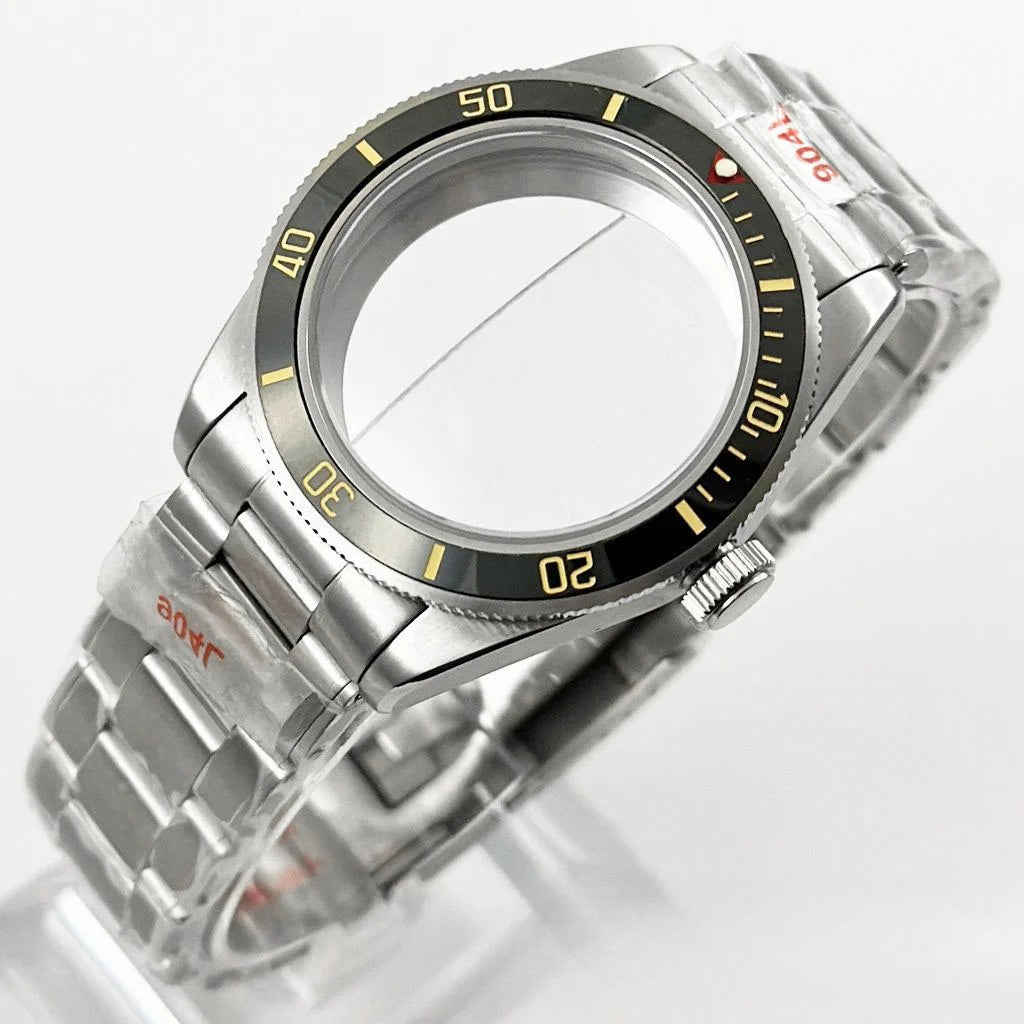 39MM Bezel Domed Sapphire Crystal Case for NH34 NH35 NH36 NH38 ETA 2824 PT5000