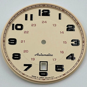 36mm Light Brown Vintage No Lume Modified Watch Dial for NH35 Movement