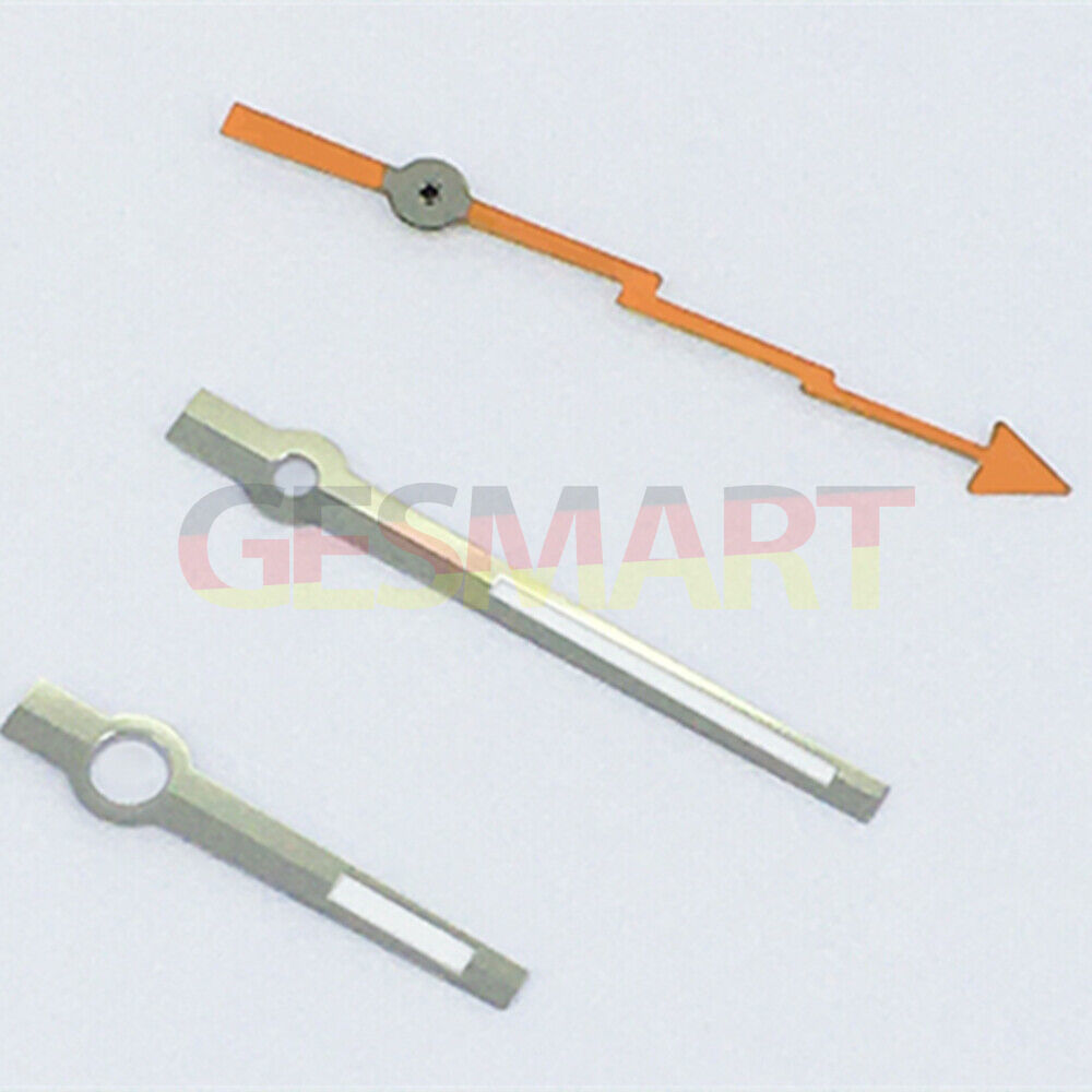 Lightning silver-trimmed second hand with green lume for ETA2834/2836/2824 watch repair and customization.