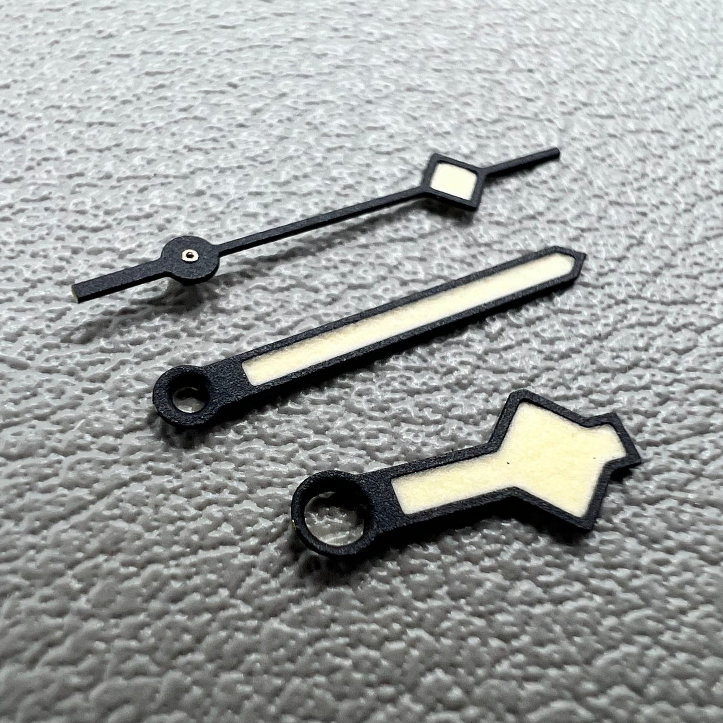 Orange Lume Snowflake Black Trim C3 Vintage Watch Hands for NH34 NH35 NH36 NH38