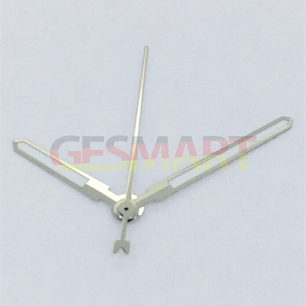 Silver trim green luminous watch hands, compatible with Asian 8215/2813/8205 movements, for precise timekeeping