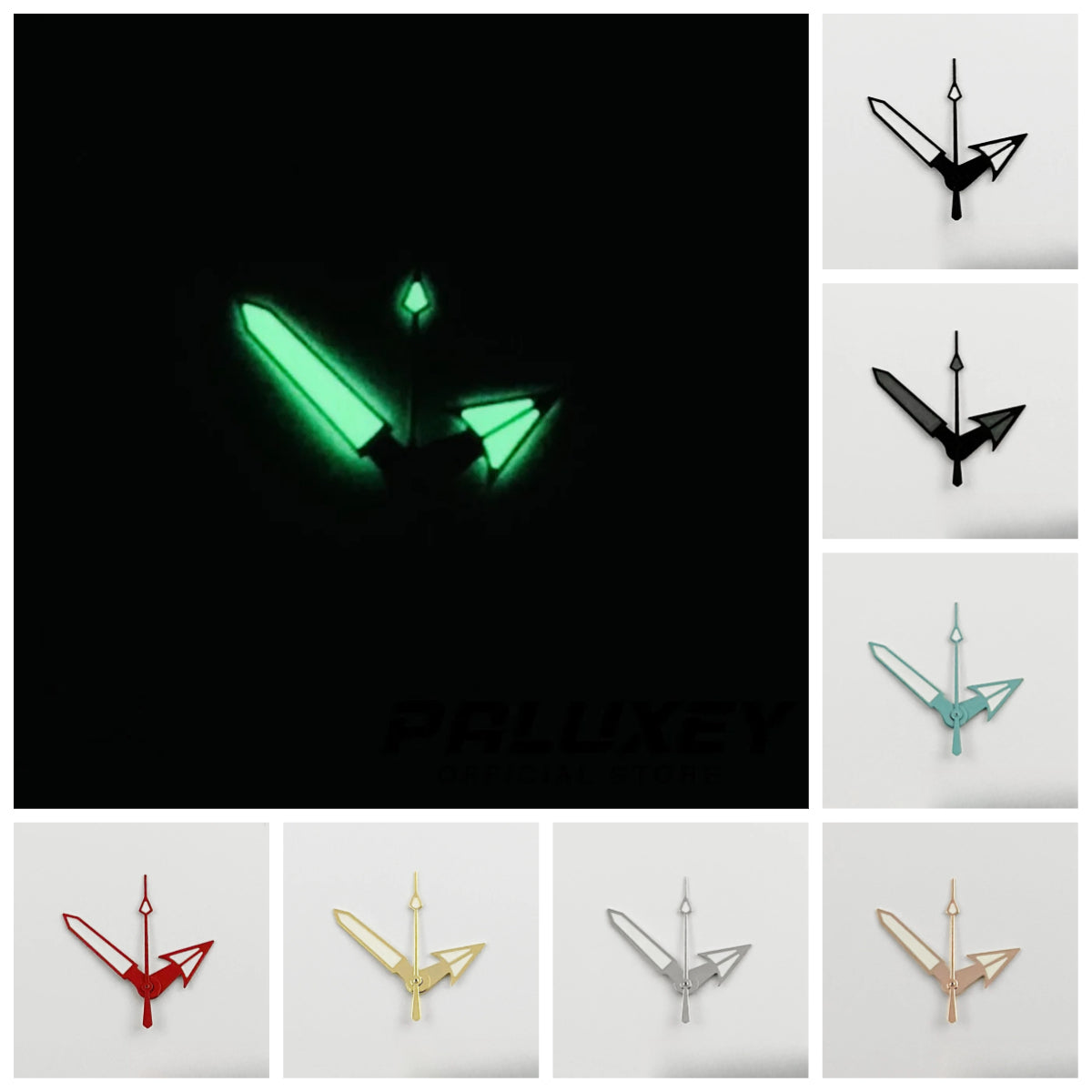 PROSPEX Series Black Gray Hands Green Luminous for NH34 NH35 NH36 NH38 NH70