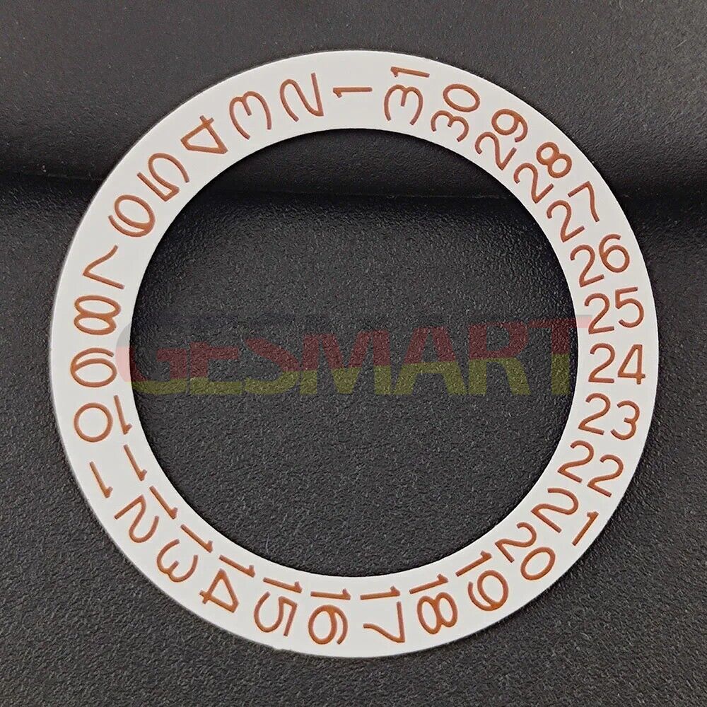 Orange date disk overlay for NH35 NH36 watch movements, perfect for customizing your timepiece.