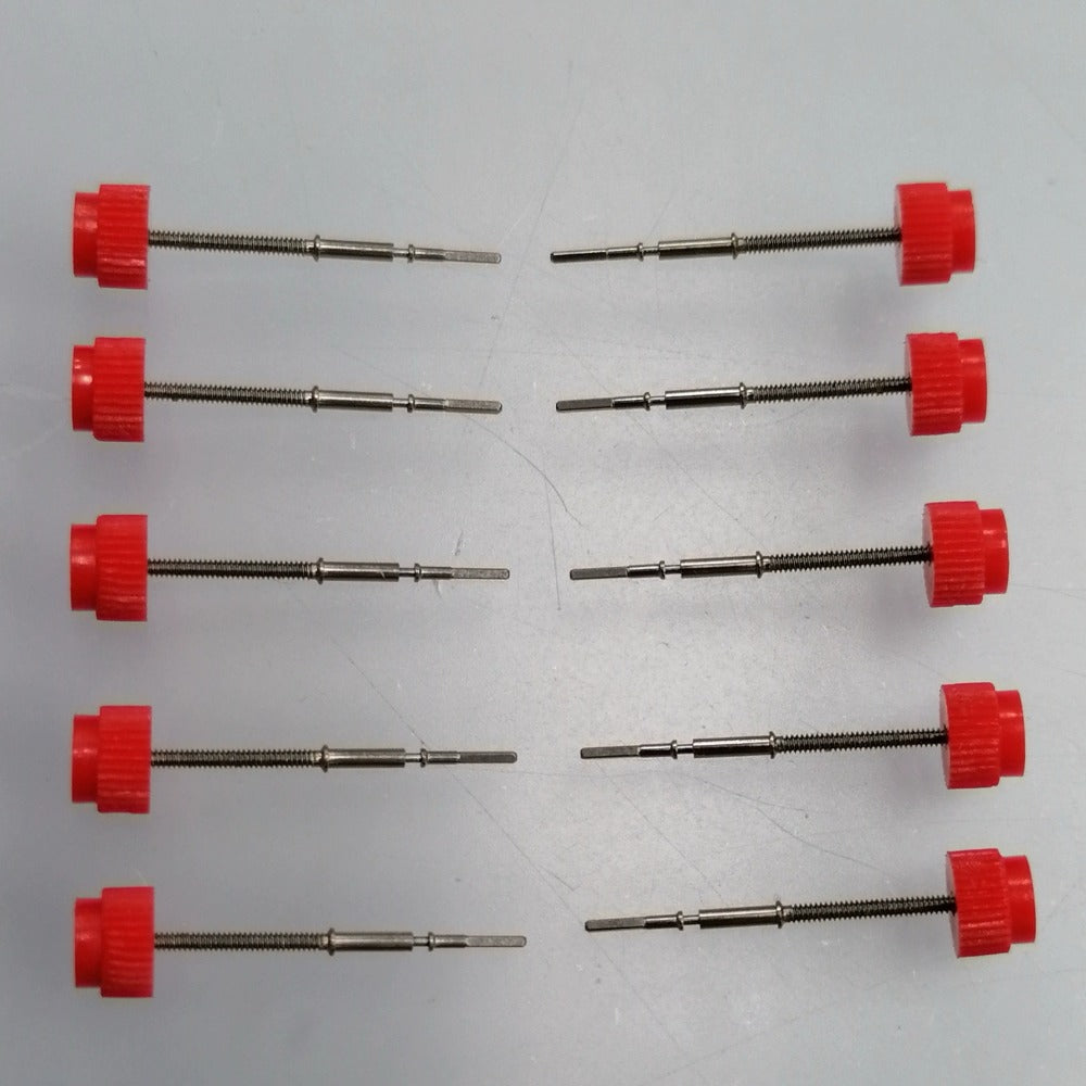 1. Set of 5 ETA G15.211 winding stems, precision replacement parts for watch repairs.  