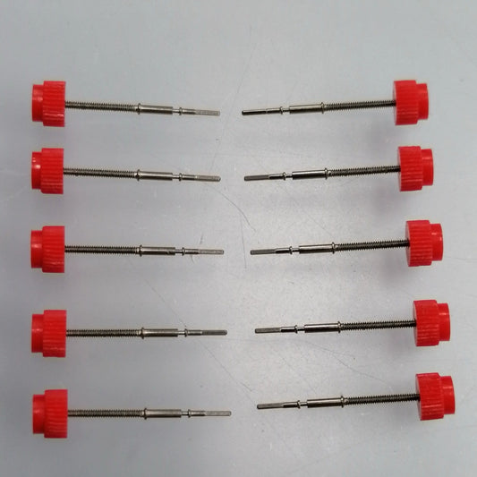 1. Set of 5 ETA G15.211 winding stems, precision replacement parts for watch repairs.  