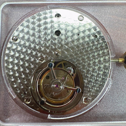 Silver China Made Tianjin Seagull ST8230 Hand Winded 2 Hands Fly Wheel