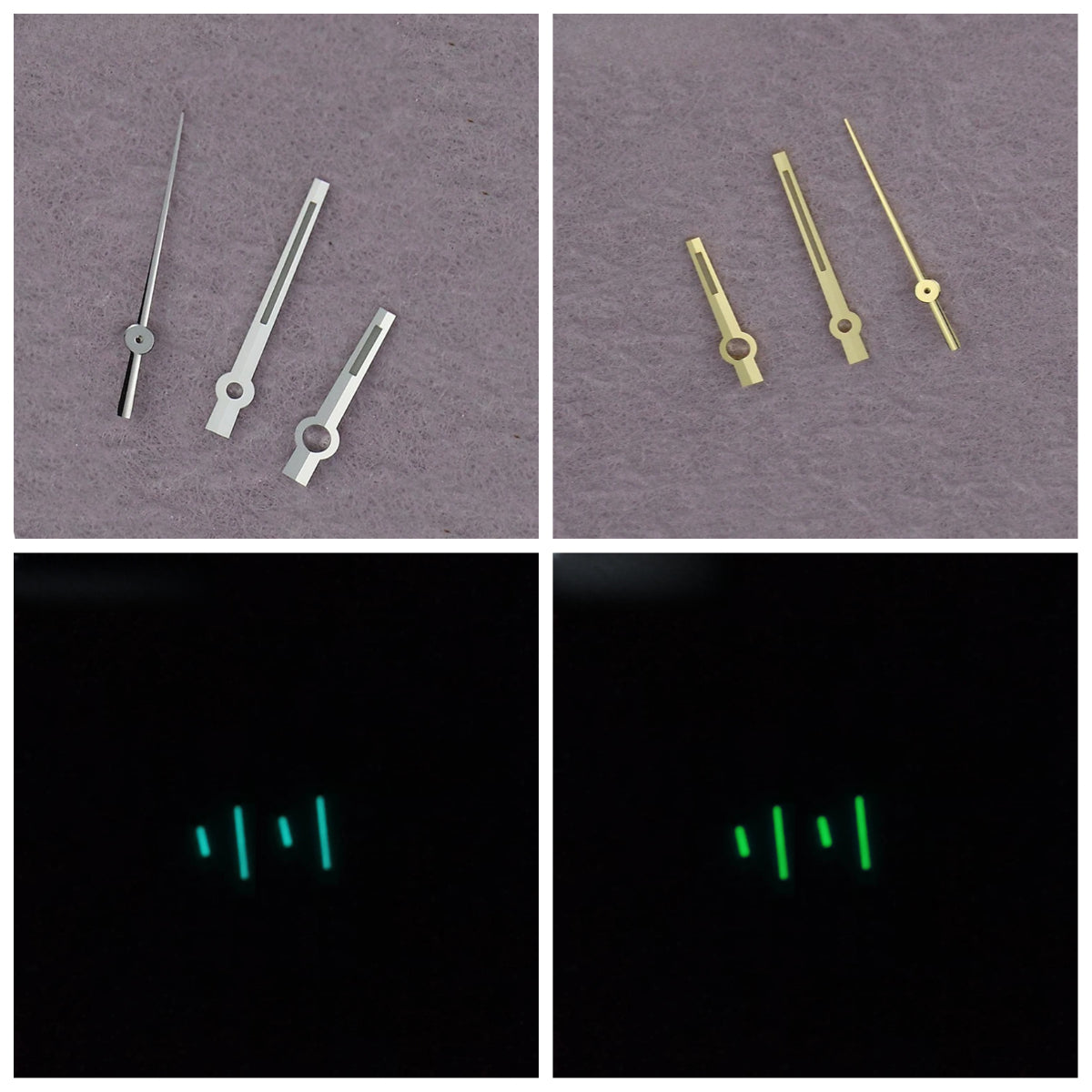 Silver Gold Watch Hands C3 BGW9 Luminous D Just Watch Pointers for NH35 Movement