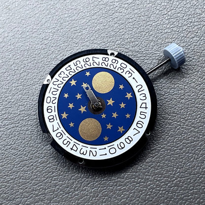Swiss Ronda 708 quartz watch movement with date display at 3 o?clock, precise and reliable mechanism.