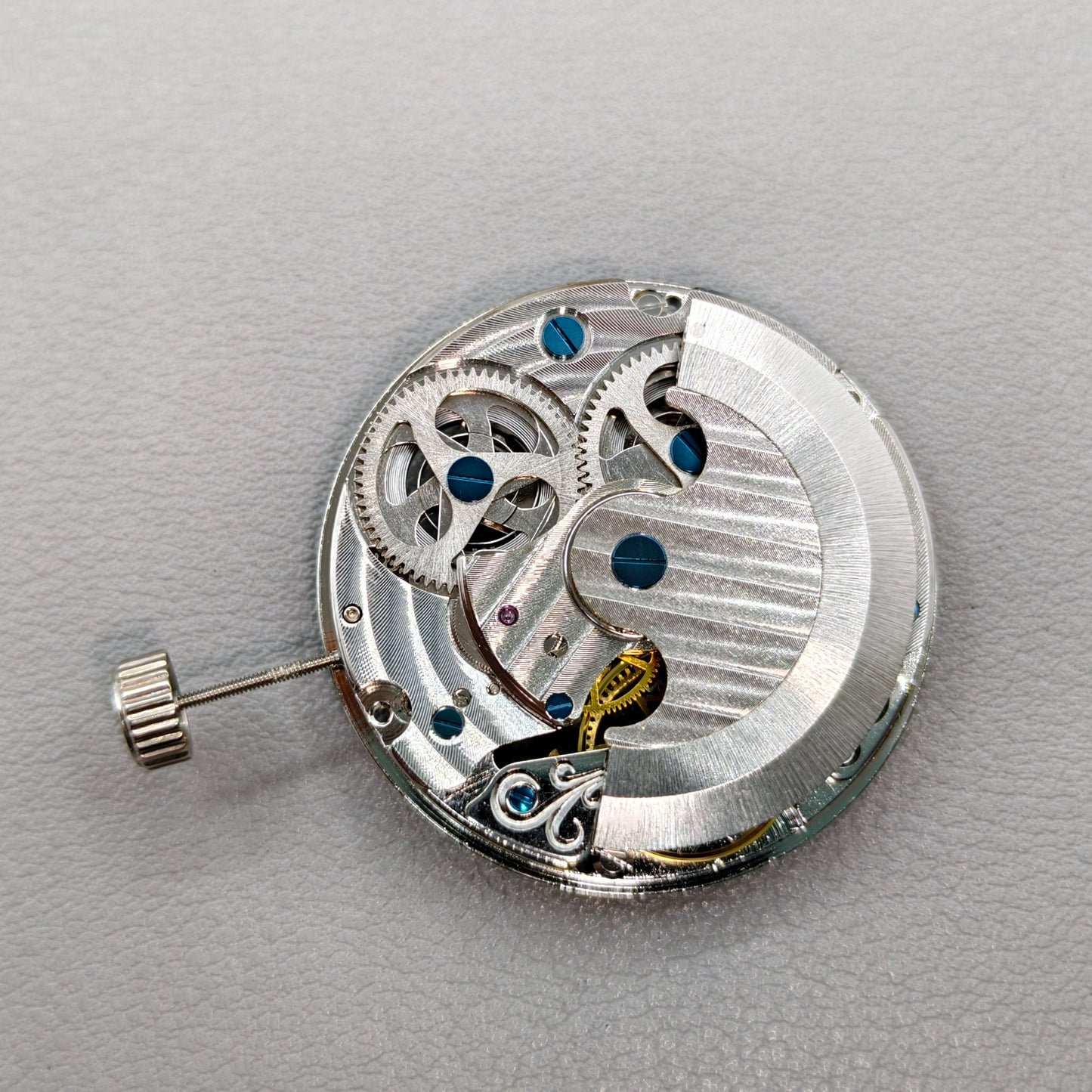 Hollow Double Mainspring Double Zone Automatic Mechanical Movement