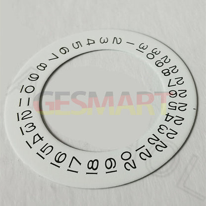 Date disk wheel overlay for 2813 8215 2836 watch movements with side date display, compatible with various brands.