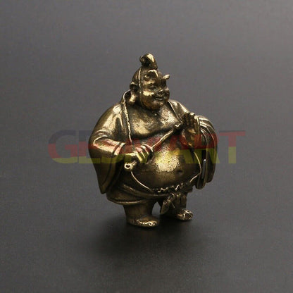 Solid copper Taiyi Immortal trinket with vintage bronze finish, hand-carved by Taiyi artisans.