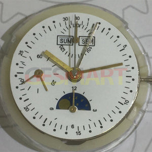 China Made 7750 7751 Automatic Mechanical Movement Small Second@9 Moon Phase@6