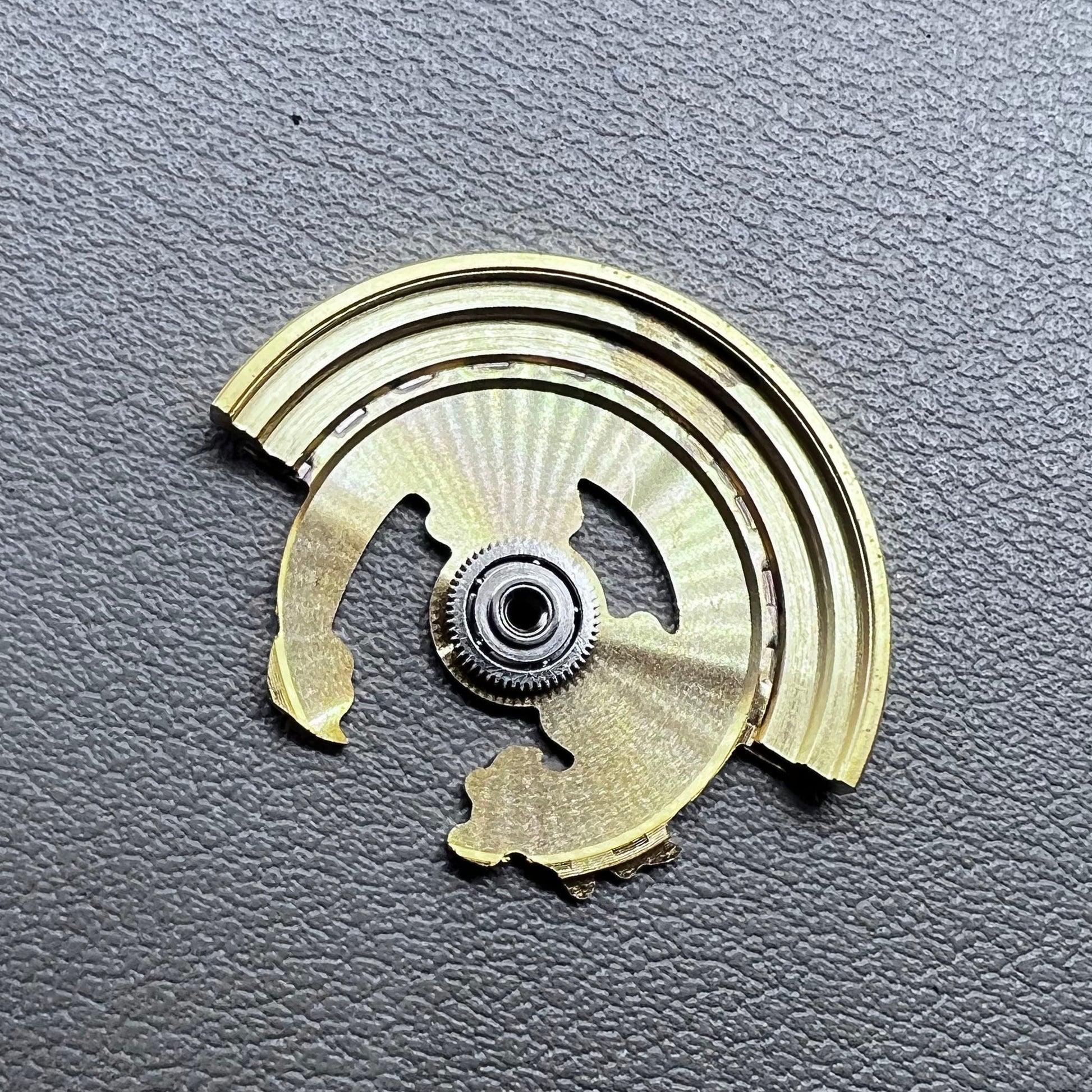 Black carved golden dragon rotor for NH35 NH36 watch movement, enhancing mechanical elegance.