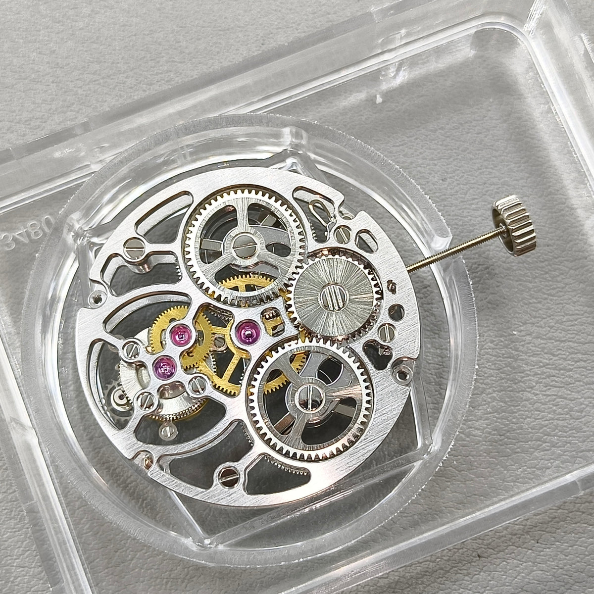 Hangzhou 36K0E Silver Hollow Manual Tourbillon Mechanical Movement 2 Hands