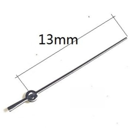 Set of 3 black 13mm second hands for Miyota FS00 FS01 FS10 watch movements, precise replacement parts.
