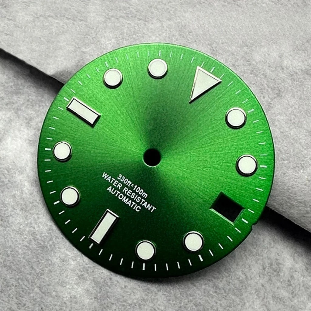 28.5mm Multicolor Watch Dial with Date Window Luminous Dial Fit NH35 /NH36/4R/7S