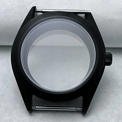 38mm Brushed Watch Case S Crown Suitable Fit NH35 NH36 Modified