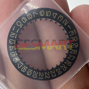 Black Background Golden Character Disk Date Wheel for  NH35 NH36