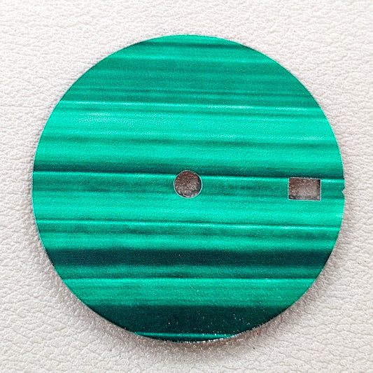 Malachite Modified 28.5mm Watch Dial Natural Stone for NH35 Movement No Logo