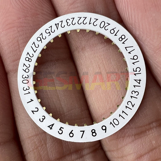 OM Font Date Disk with Date Wheel for ETA 2824 Watch Movement, Date Display at 6 o'clock, precision fit.