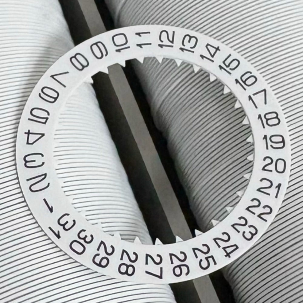 1. White date disk wheel set for OS20 OS10 watch movements, essential repair parts.