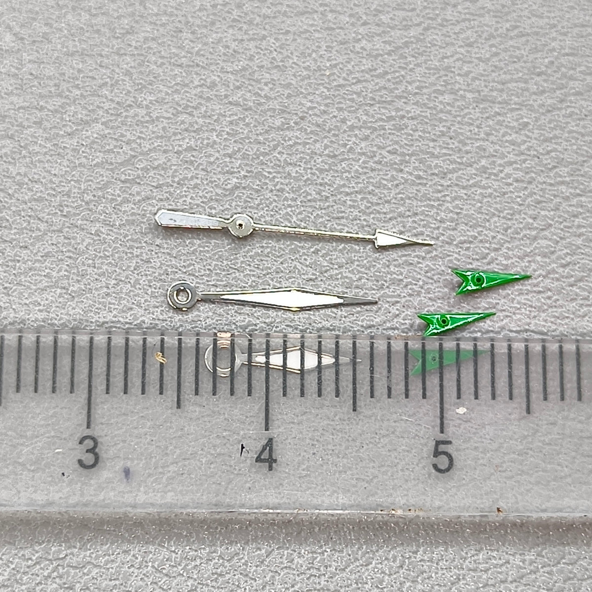 12mm Green Lume Diamond Shape Watch Hands for OS10 OS60 OS80 Movement