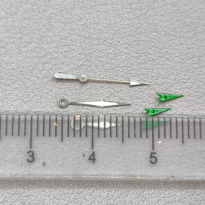 12mm Green Lume Diamond Shape Watch Hands for OS10 OS60 OS80 Movement